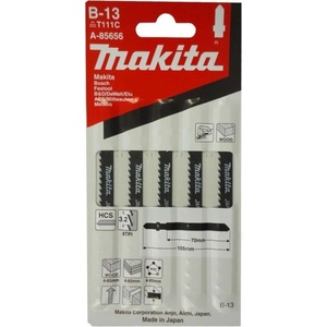 Makita - Комплект ножове за трион 8 TPI, дължина 105 мм, 5 бр. A-85656 (A-85656)