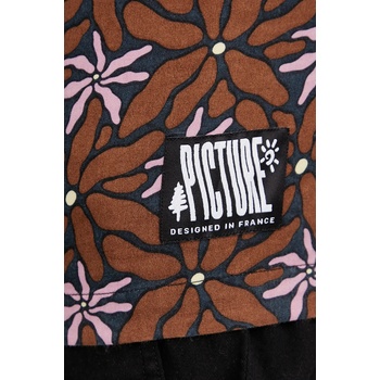 Picture Риза Picture Mareeba в кафяво със стандартна кройка MTS1208 (MTS1208)