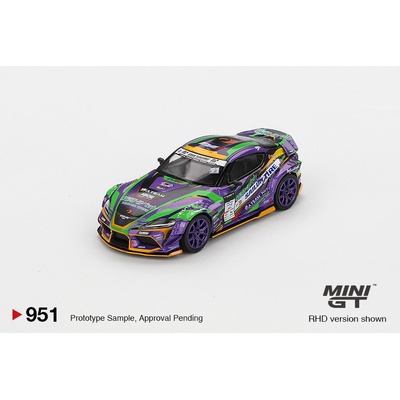 MINI GT Toyota GR Supra KUHL 2021 D1GP Evangelion Racing 1:64