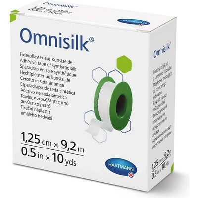 Omnisilk Fixační náplast z bílého hedvábí 1,25 cm x 9,2 m 1 ks
