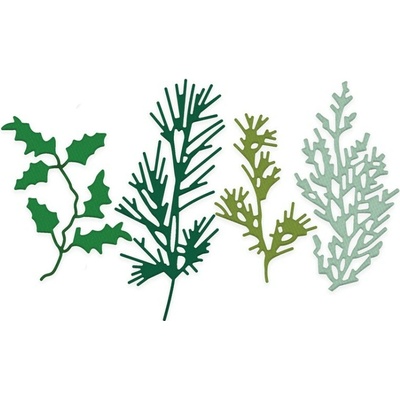 DP Craft Sada vyřezávacích šablon větvičky 4 ks