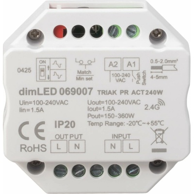 T-LED Stmívač dimLED TRIAK PR ACT240W 069007