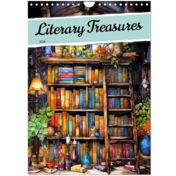 Calvendo Literary Treasures (Wall Calendar 2026 DIN A4 portrait), CALVENDO 12 Month Wall Calendar | Calvendo, Justyna Jaszke JBJart