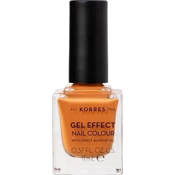 KORRES Лак с гел ефект с бадемово масло , Korres Gel Effect Nail Colour No92 Mustard 11ml