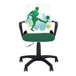 Furnit Детски стол Fly Black Football Green
