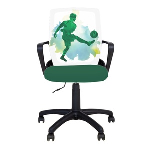 Furnit Детски стол Fly Black Football Green