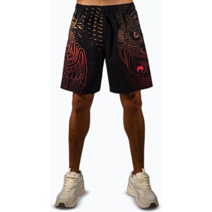 Venum Мъжки шорти за тренировка Venum Quetzal Fury black/fury red/tangerine