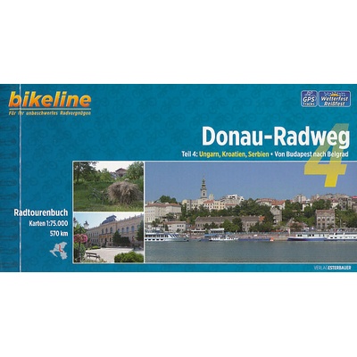 cykloprůvodce Donau-Radweg 4 1:75 t.německy