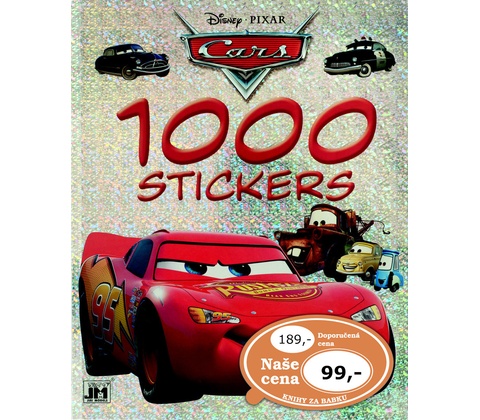 1000 samolepek Auta