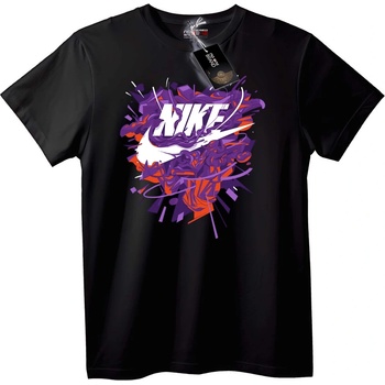 NOONEBRAND Тениска Nike Абстрактно Swoosh - S, White