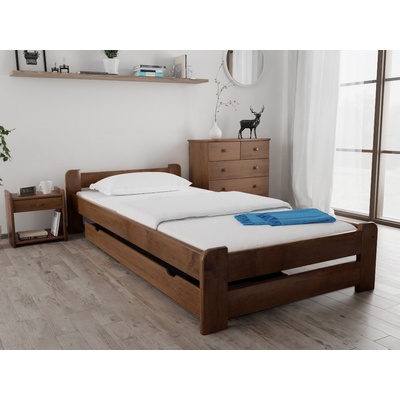 Textilomanie Emily dub s lamelovým roštem matrace Deluxe 10 cm