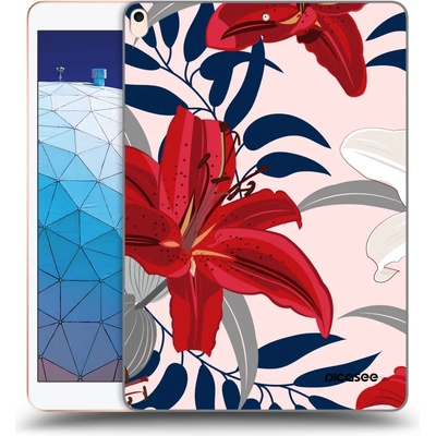 Picasee silikónový prehľadný obal Apple iPad Air 10.5 2019 3.generace Red Lily