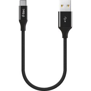 Ttec Кабел ttec AlumiCable Type C Charge / Data Cable, 2.0, 30 cm - Черен