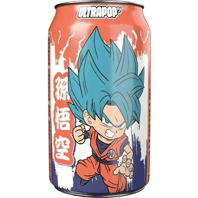 Ultra Ice Dragon Ball Z Ultra Pop Strawberry & Banana Soda Drink Goku 330 ml