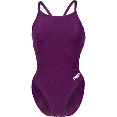 arena Дамски бански костюм Arena Women's Team Swimsuit Challenge Solid Swimsuit - Plum / White - размер 38 (EU) (150-4078-0915)