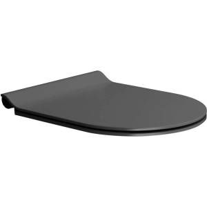 SAPHO GSI Pura - Тоалетна седалка Slim, Soft Close, дуропласт, черен мат MS86CSN26 (MS86CSN26)
