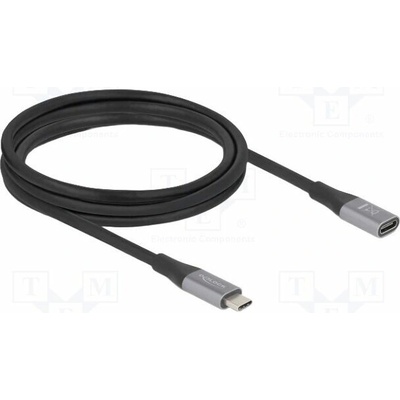 Delock 81202 dvousměrný USB C zásuvka USB C vidlice zlacený 2m