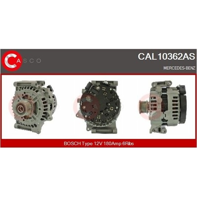 ALTERNATOR 12V 180A CAL10362AS