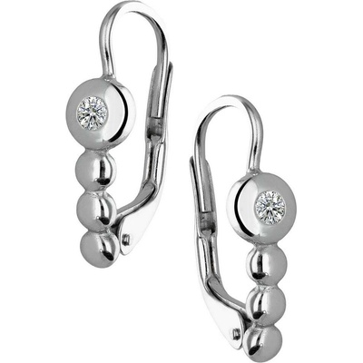 Zlaton Náušnice bílé zlato s diamanty 1.5g 000082203238