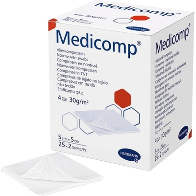 Medicomp Kompres sterilní 5 x 5 cm 25 x 2 ks