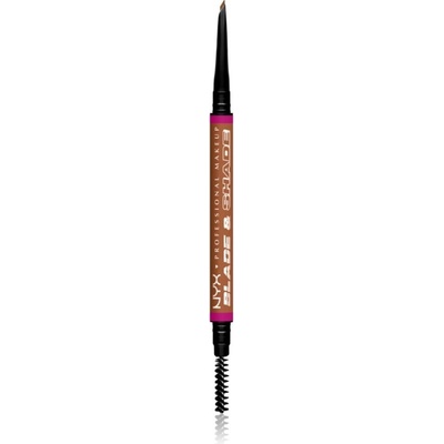 NYX Professional Makeup Blade & Shade ceruzka na obočie s kefkou 05 Auburn g