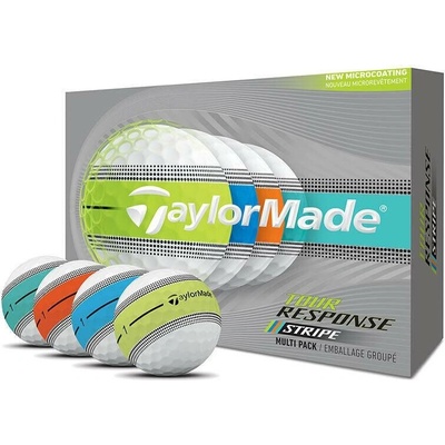 TaylorMade Tour Response Stripe Multicolor s páskem 3 x 3 ks