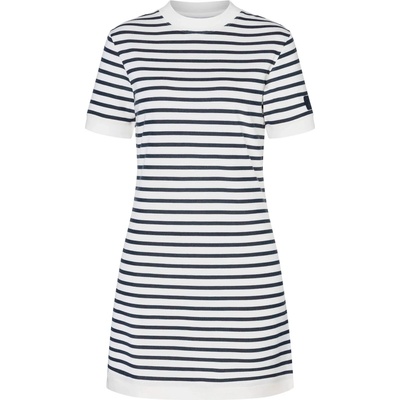 super. natural Дамска рокля super. natural Women's Casual Stripe Bio Dress - Fresh White / Navy Stripe (134-1747-0112)