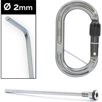 ISC KL121 Oval Screwgate captive pin