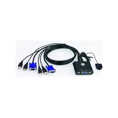 Aten CS-22U Datový přepínač 2-port KVM USB mini, 1m kabely, DO – Zbozi.Blesk.cz