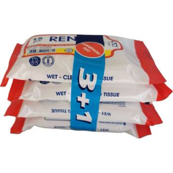 Renkli мокри кърпи джобни, 4 х 15 броя