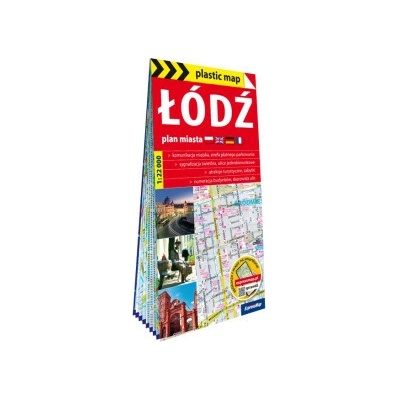 Łódź plan miasta 1: 22 000 foliowana2026