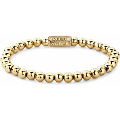 Rebel & Rose Unisex náramek Yellow Gold Only 6 mm RR-60046-G-XS