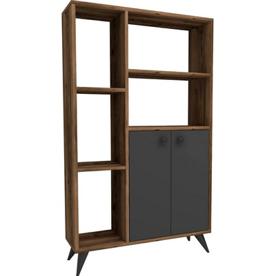 Knižnica Meldan Anthracite and Walnut