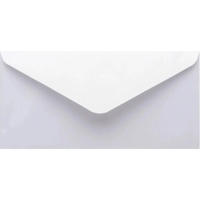 Metalická (perleťová) obálka biela DL (110x220mm)