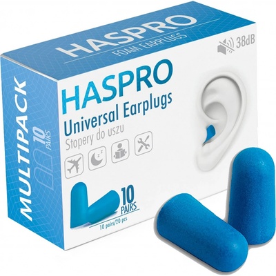 Haspro Multi špunty do uší modré 10 párů