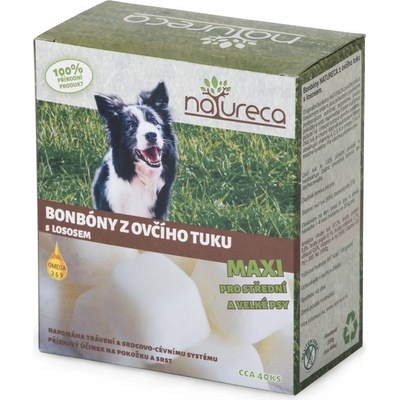 Natureca bonbony z ovčího tuku s lososem Maxi 250 g