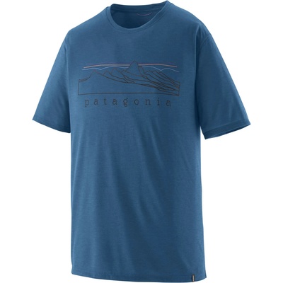 Patagonia Мъжка спортна тениска Patagonia Cap Cool Trail Shirt Stratapeaks Sport shirt - Aquatic Blue (216-7995-0112)