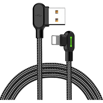 Mcdodo CA-4679 USB-Lightning, úhlový, 3m, černý