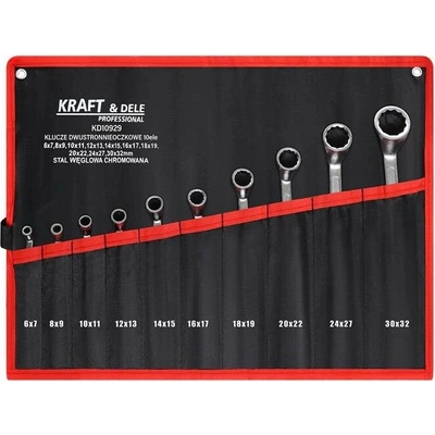 Kraft & Dele Klíče očkové vyhnuté nástěnné 10ks 6-32mm 10314 KD10929