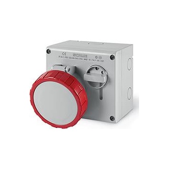 SCAME Промишлен контакт 3P+N+Е 32A IP66 с механична блокировка серия Omnia - 505.3287 (505.3287)