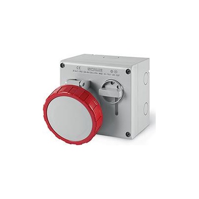 SCAME Промишлен контакт 3P+N+Е 32A IP66 с механична блокировка серия Omnia - 505.3287 (505.3287)