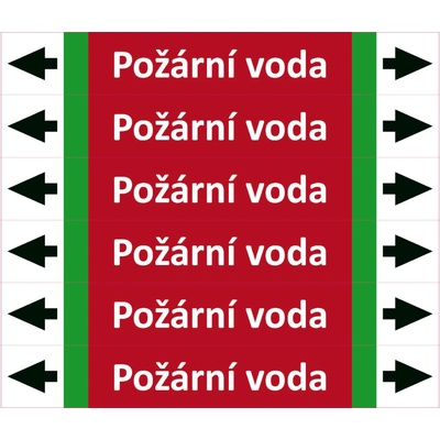 Nadrzenapalivo.cz Značení potrubí ISO 20560, požární voda PZAL 008531