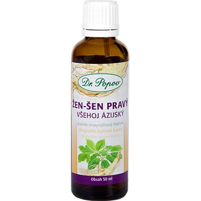 Dr.Popov Kapky bylinné Žen-šen pravý 50 ml