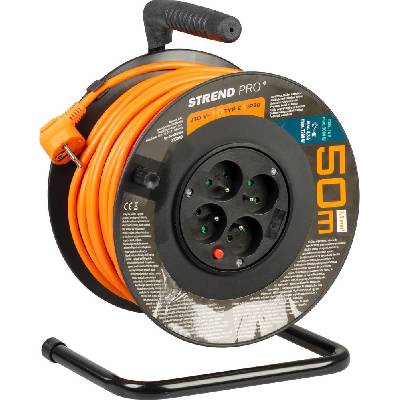 Kábel Strend Pro DG-FB04 predlžovací, L-50 m, na bubne, prierez 1,5 mm2