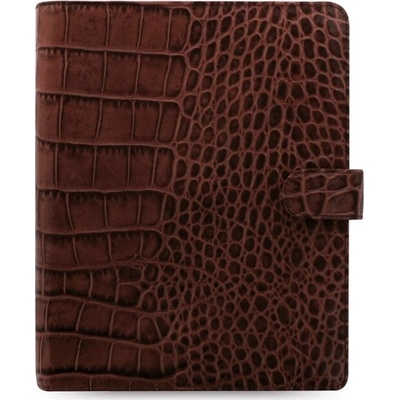 Filofax Classic Croc A5 týdenní 2026 kaštanový