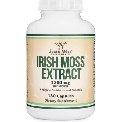 Double Wood Supplements Irish sea moss - Червени водорасли (ирландски мъх), 180 капсули Double Wood (QZW83P DW)