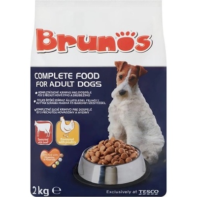 Brunos Adult s příchutí hovězího a drůbežího 2 kg