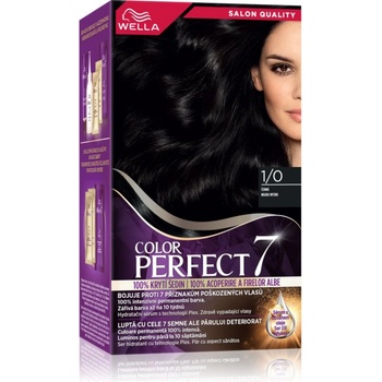 Wella Color Perfect боя за коса цвят 1/0 Infinite Black
