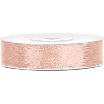 Stuha saténová SVĚTLE BROSKVOVÁ, 12 mm x 25 m – Zboží Mobilmania
