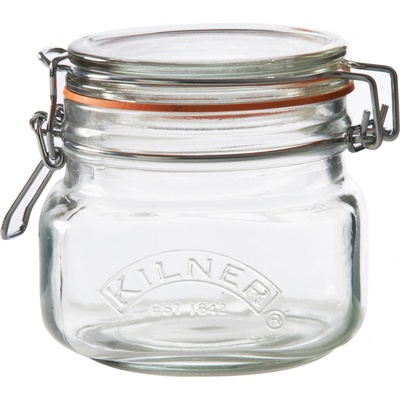 Kilner hranatý pohár Zavárací s klipom 500 ml